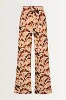 Wijde broek met print