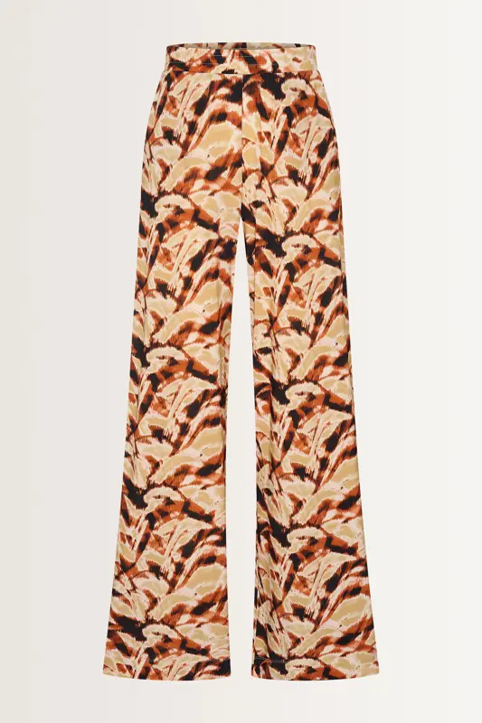 Wijde broek met print