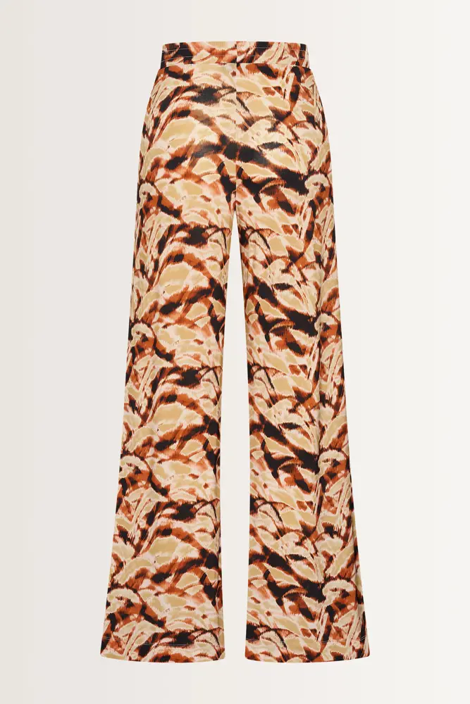 Wijde broek met print
