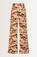 Wijde broek met print
