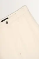 Denim broek met dotstructuur
