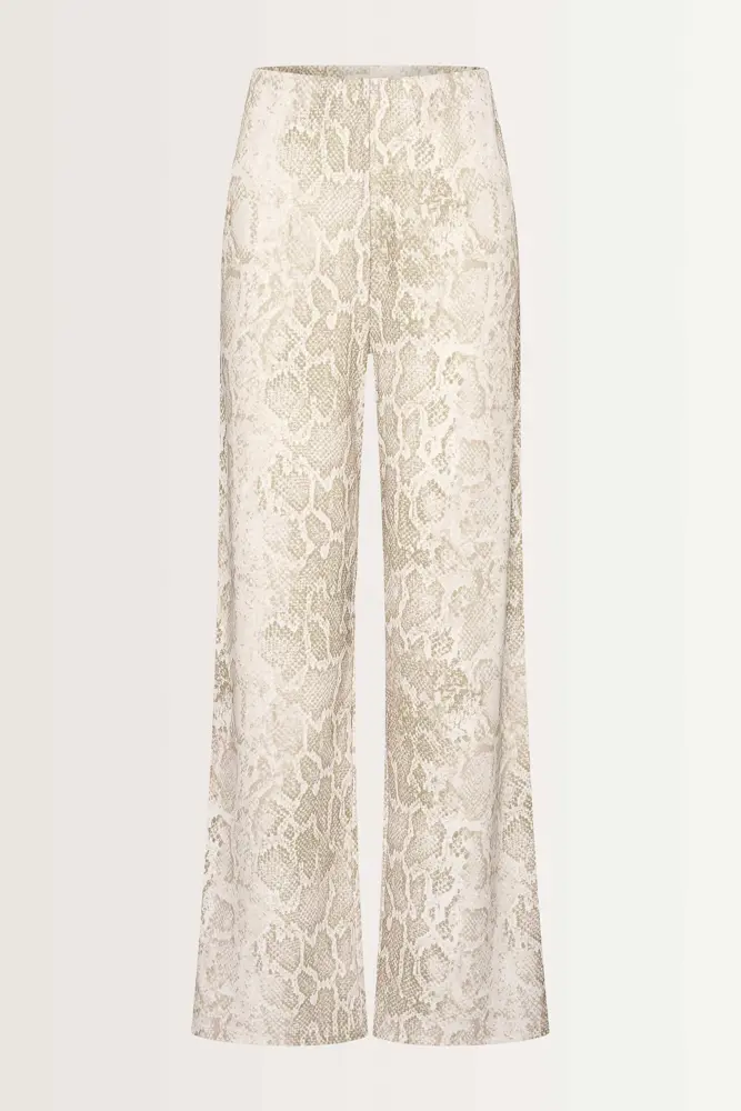 Broek met slangenprint