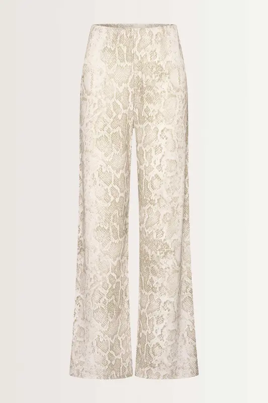 Broek met slangenprint