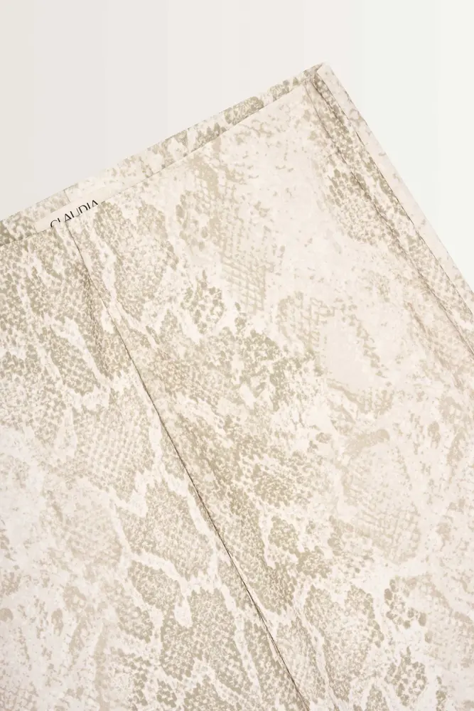 Broek met slangenprint
