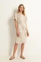 Jurk met slangenprint