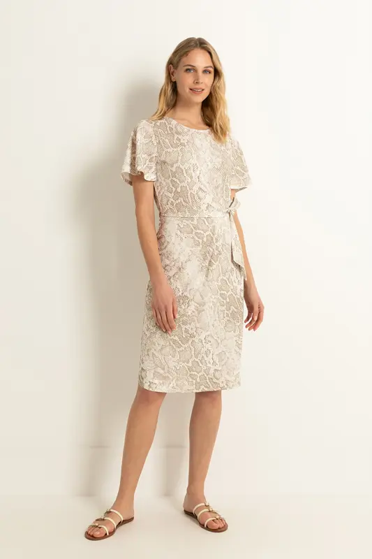Jurk met slangenprint