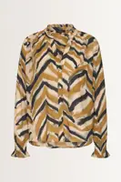 Katoenen blouse met grafische print