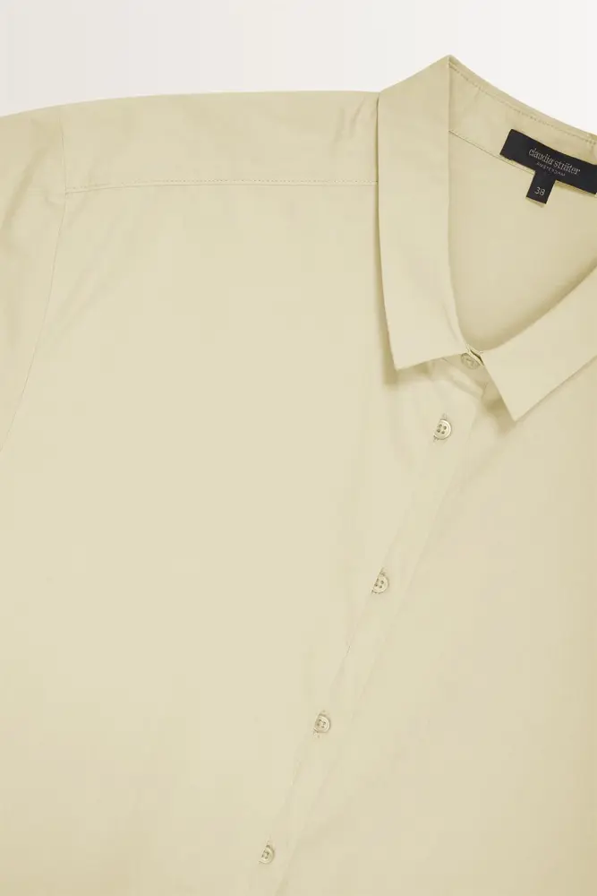 Katoenen blouse korte mouwen