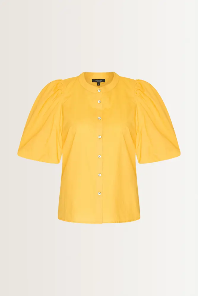 Luchtige blouse met volumemouwen