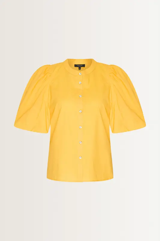 Luchtige blouse met volumemouwen