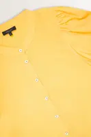 Luchtige blouse met volumemouwen