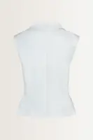 Denim gilet elastische taille
