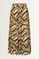 Lange rok met grafische print