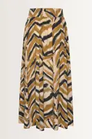 Lange rok met grafische print