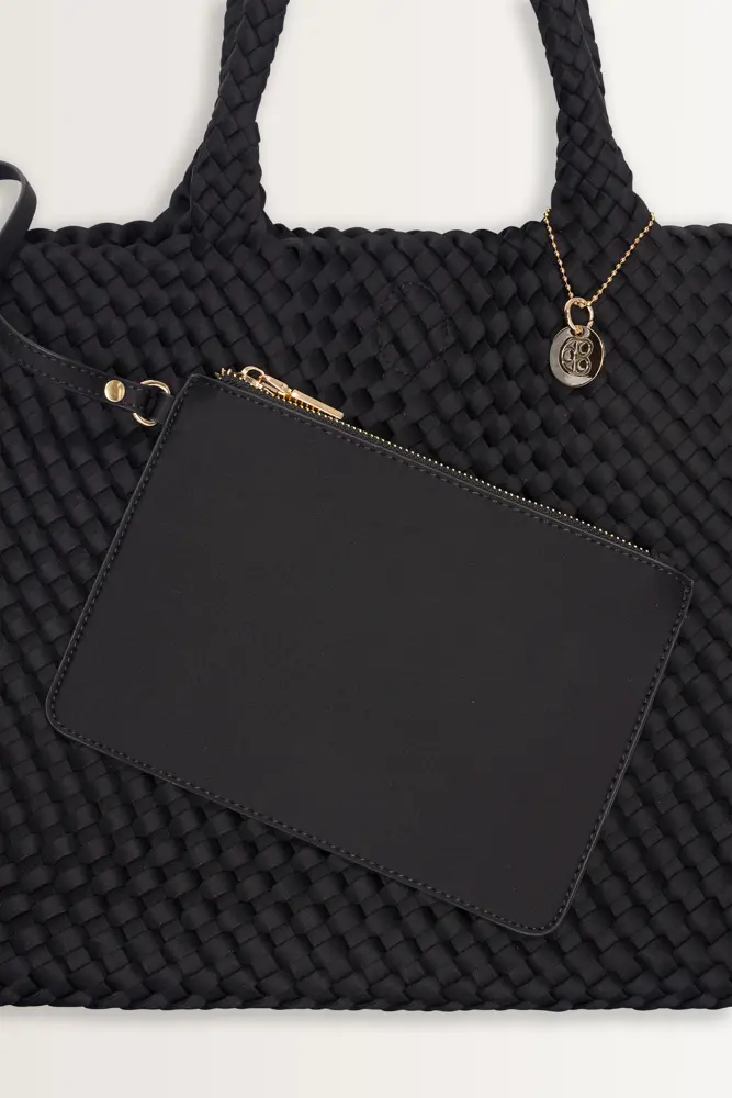 Geweven shopper