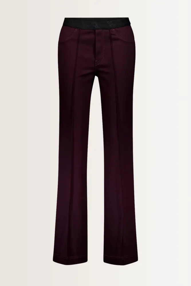 Bootcut broek met elastische taille Zilla Gardeur