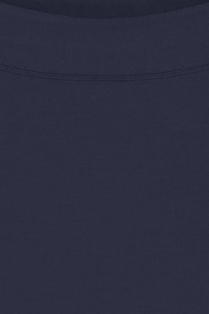 Jersey boothals top korte mouw