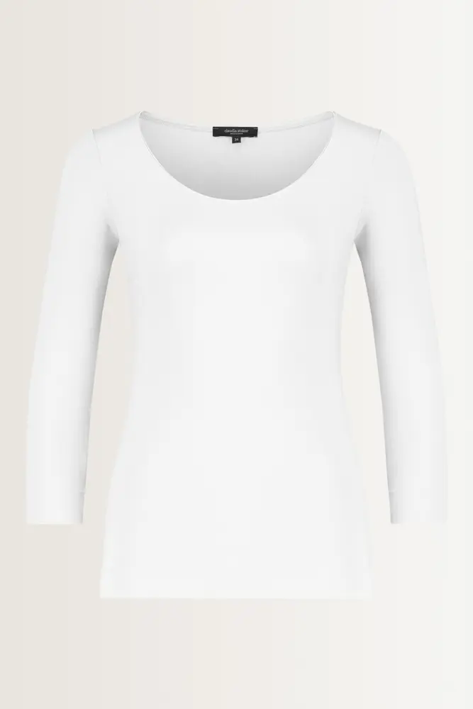 Basic top driekwartmouwen