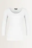 Basic top driekwartmouwen