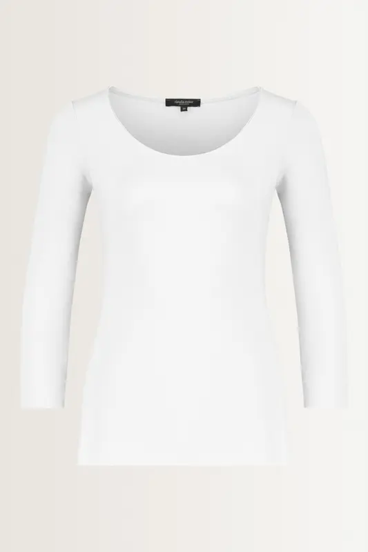Basic top driekwartmouwen