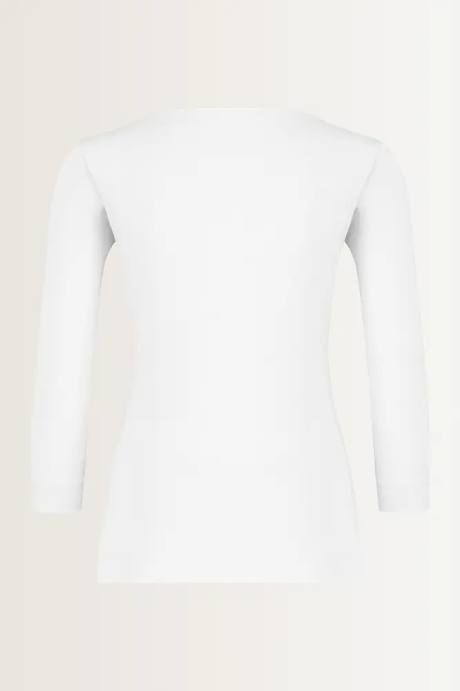 Basic top driekwartmouwen