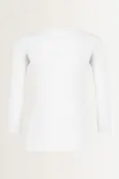 Basic top driekwartmouwen
