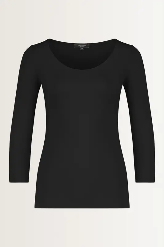 Basic top driekwartmouwen