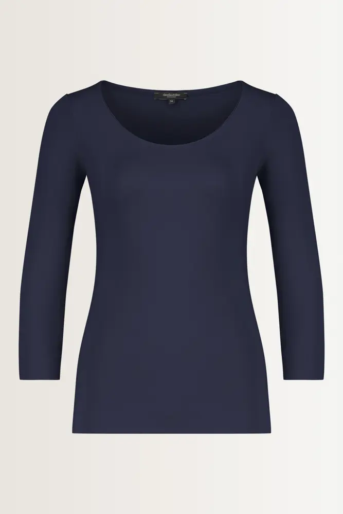 Basic top driekwartmouwen