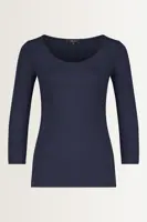 Basic top driekwartmouwen