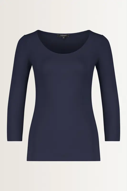 Basic top driekwartmouwen