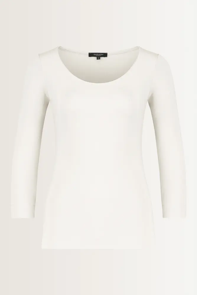 Basic top driekwartmouwen