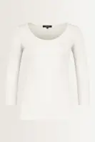 Basic top driekwartmouwen
