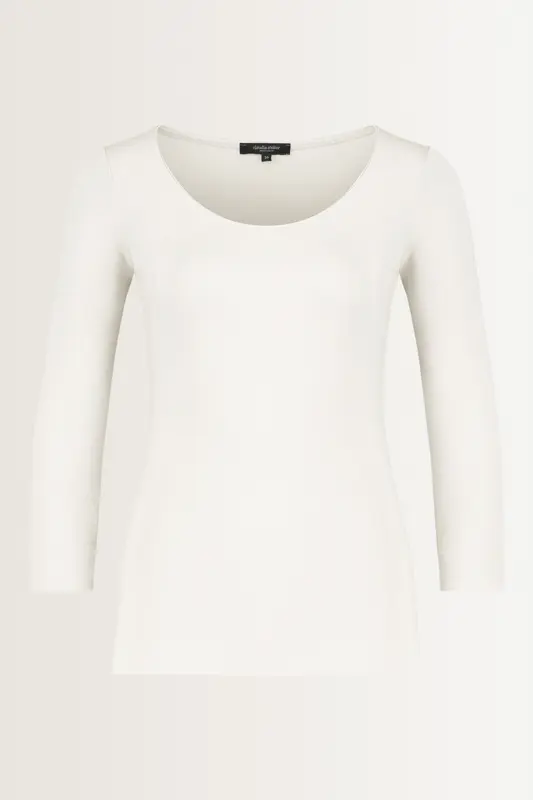 Basic top driekwartmouwen