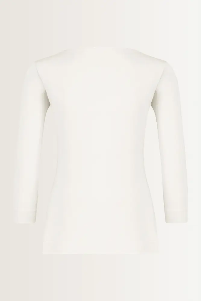 Basic top driekwartmouwen