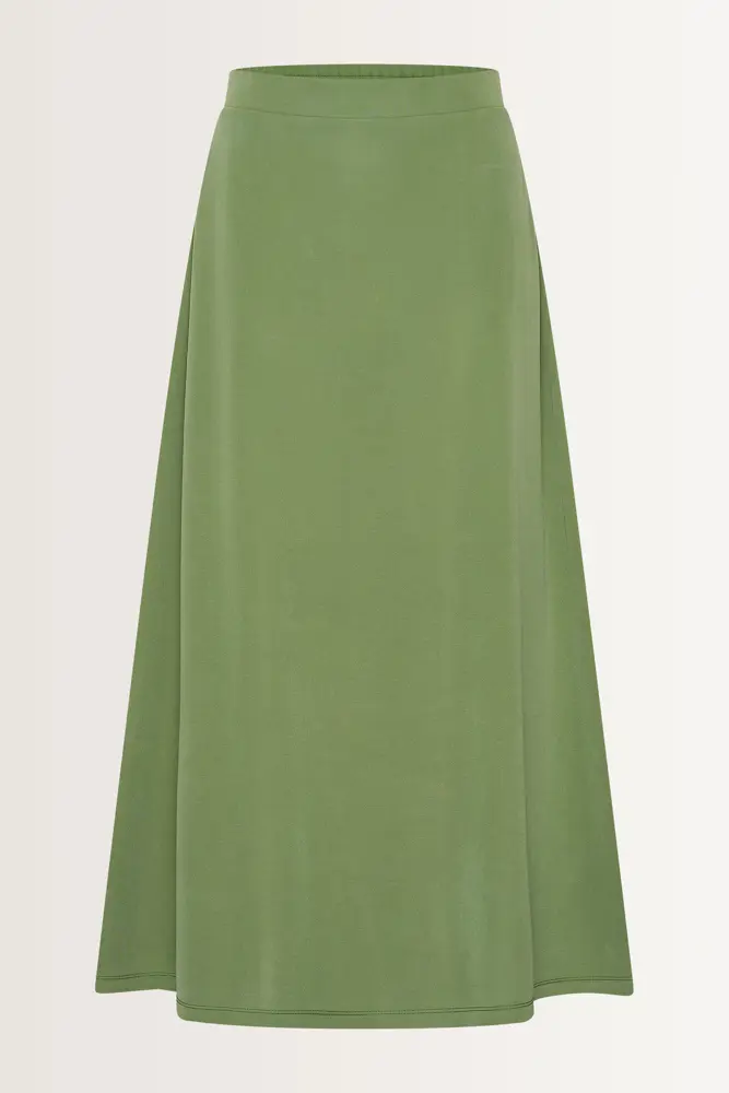 Zachtvallende rok met elastische taille