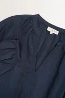 Blouse van seersucker jacquard