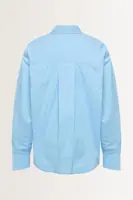 Effen blouse met afneembare stropdas