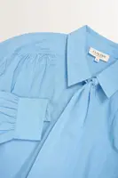 Effen blouse met afneembare stropdas