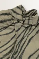 Mouwloze top met zebraprint