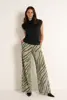 Losvallende broek met zebraprint