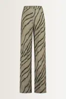 Losvallende broek met zebraprint