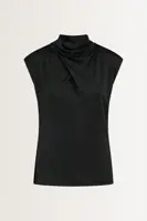 Viscosemix top met plooidetail