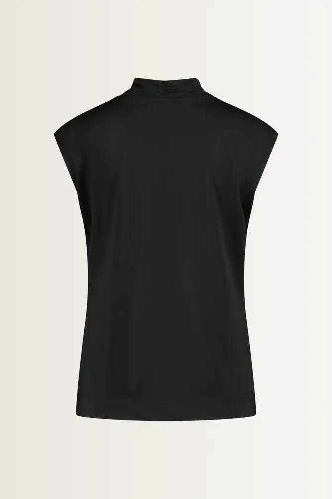 Viscosemix top met plooidetail