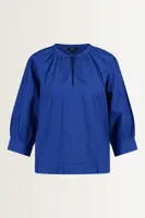 Pofmouwblouse met plooien