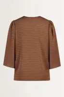 Wijdvallende blouse met V-hals