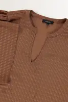 Wijdvallende blouse met V-hals