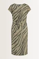 Jurk met zebraprint en strikceintuur