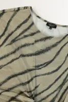 Jurk met zebraprint en strikceintuur