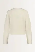 Kort ribvest in zachte wolblend