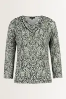 Top met slangenprint
